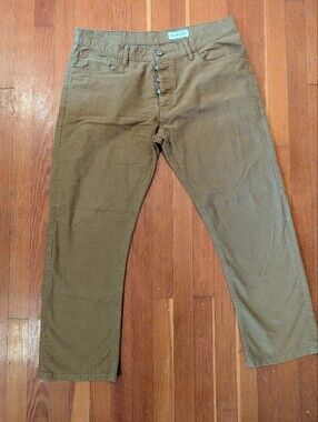 Gustin Golden Khaki Moleskin 5-Pocket Pants Straight USA Size 40
